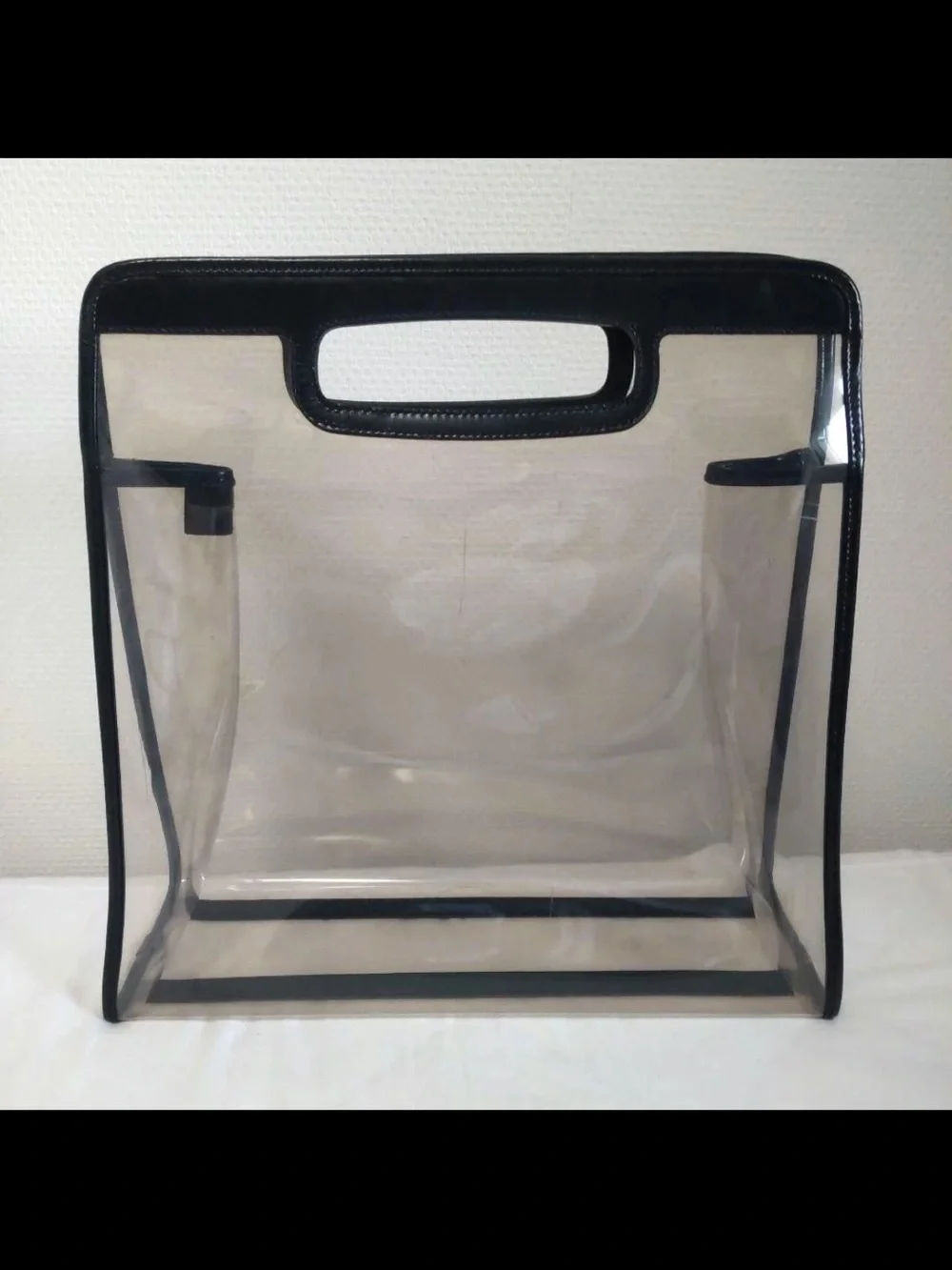 Gucci Clear PVC Tote with Black Trim and Inner Pouch